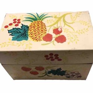 Vintage J. Chein & co. Metal Recipe Box